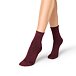 Cashmere socks with loose hem red