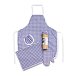 Cotton kitchen set blue