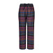 Women's flannel lounge pants, checkered, purple