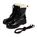 Fluffy farmer's boots Woolee Farmhouse Capsule black