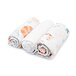 Baby Cotton swaddle blankets African animals 3 pcs