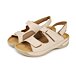 Women's leather sandals for bunions Bianka cream