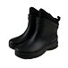 Insulated men's low wellies with wool insert black