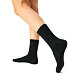 Loose Top Merino Socks Black