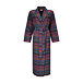Women's flannel bathrobe, checkered, purple
