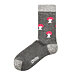 Christmas socks with Merino sheep wool toadstool