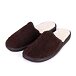 Men's Leather Slippers with Wool Lining