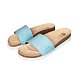 Women's Trepky Orthopaedic Cork Sliders Blue