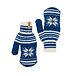 Kids’ Vlnka Wool Mittens P04 Navy Blue