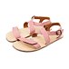 Women's barefoot leather sandals Johana pink