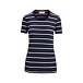 Women's T-shirt Merino Blend Wave SS Tee Stripe Icebreaker Midnight Navy