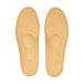 Orthopedically shaped leather inserts