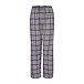 Women's flannel lounge pants with Merino wool, checkered purple