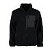 Women's fleece sweatshirt with two-way zipper black