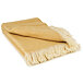 Sheep wool blanket diamond yellow