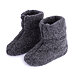 Wool TV slipper boots Dark Gray