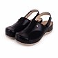 Women's leather sandals for bunions Livia Black