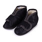 TV Merino slippers with Velcro fastening, black