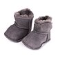 Baby Booties with Lamb's Wool Lining Grey