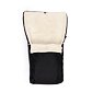 Footmuff with Wool Lining Black