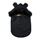 Footmuff  with Wool Lining and Fur Trim Black