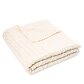 Merino wool knitted blanket natural