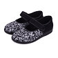 Women's ballerinas with strap Black Flower