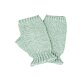 Wool Knitted Fingerless Gloves Supersoft Merino Turquoise