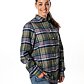 Women's checkered flannel shirt green
