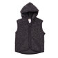 Kids’ Wool Hooded Vest Dark Grey