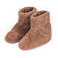Wool TV Slipper Boots Brown