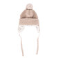 Kids’ Woolly Hat with Bobble Beige